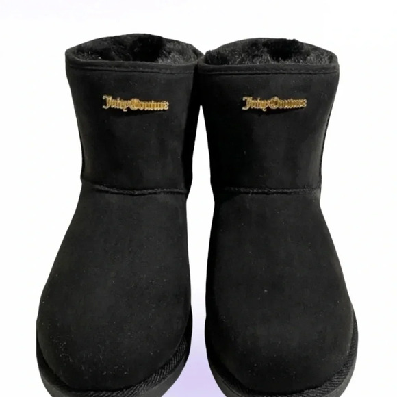 Juicy Couture faux fur studded black suede  boots Sz 10 - Picture 13 of 13